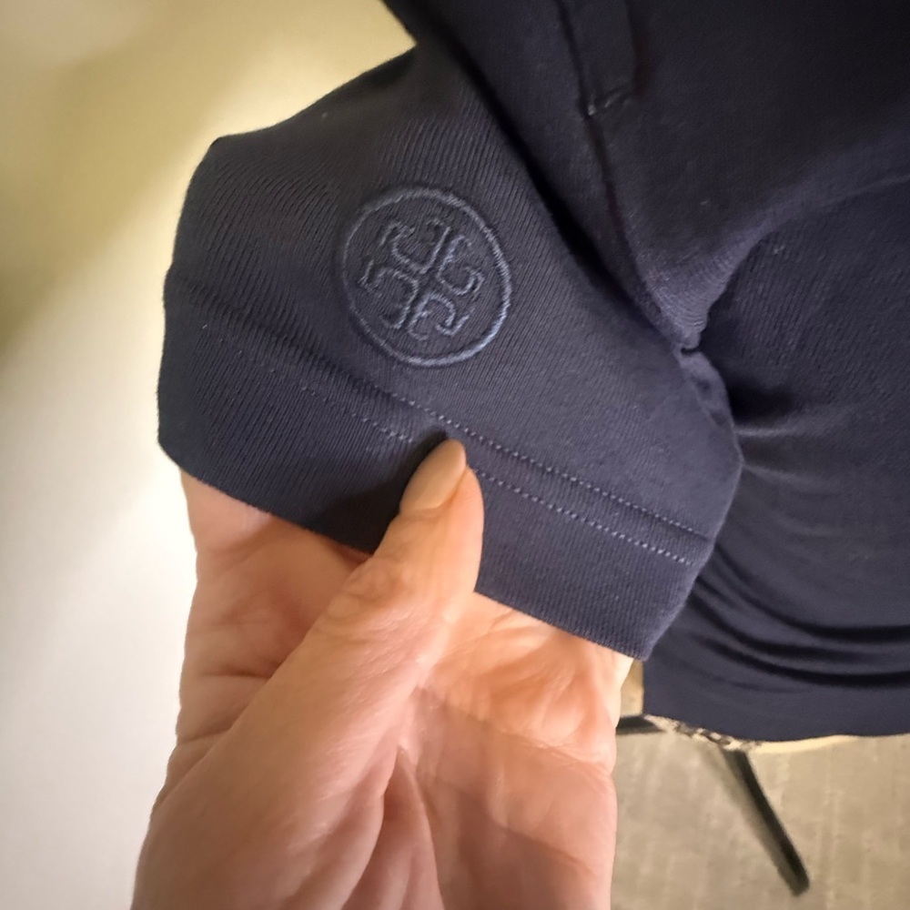 Tory Burch Classic navy golf shirt - Picture 5 of 11